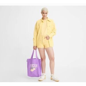 Levi’s 501s original high rise cutoff shorts women’s size 33 yellow denim